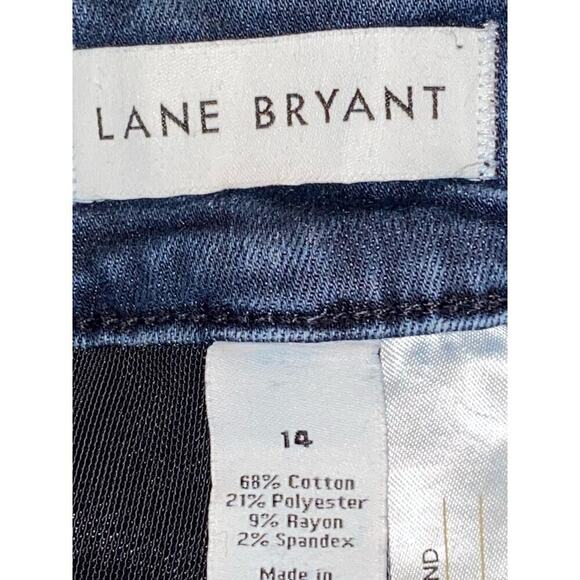Lane Bryant blue jeans, 5 pockets high-rise straight size 14 - Picture 4 of 5